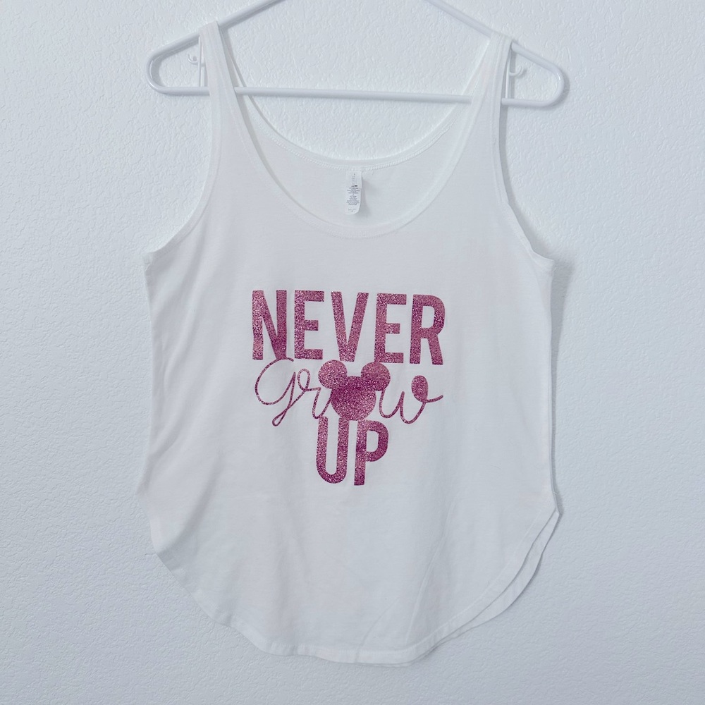 Never Grow Up Disney Tank Top